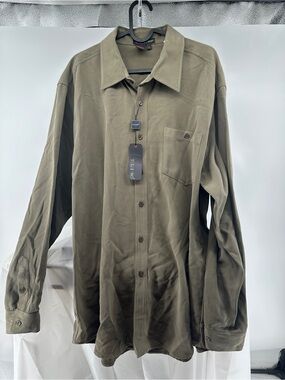 NWT Tulliano green silk button down